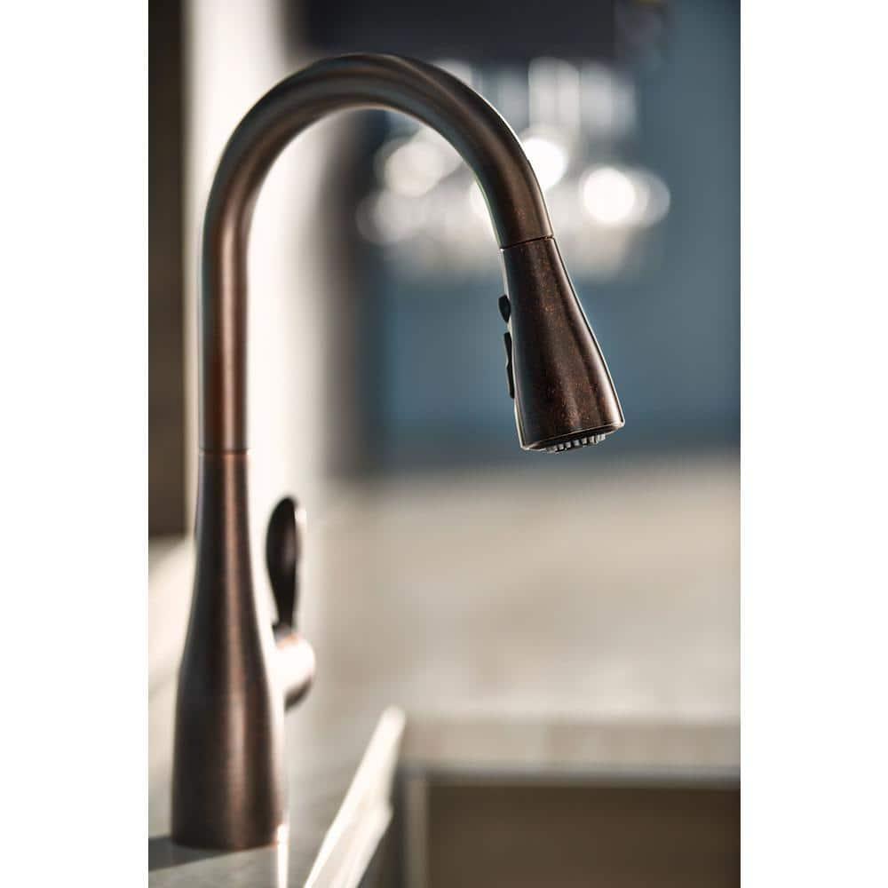 Moen Arbor One Handle High Arc Pulldown Bar Faucet with Reflex Technology