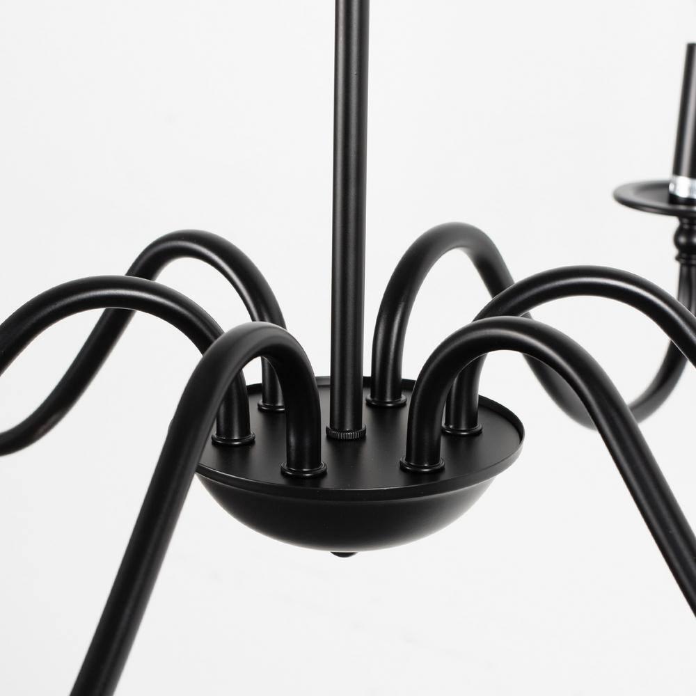 Black Chandelier 6-Light Chandeliers for Dining Room Rustic Farmhouse Chandelier Modern Kitchen Light Fixtures Ceiling Chandeliers Light Fixture for Living Room, Foyer, Bedroom, Hallway,