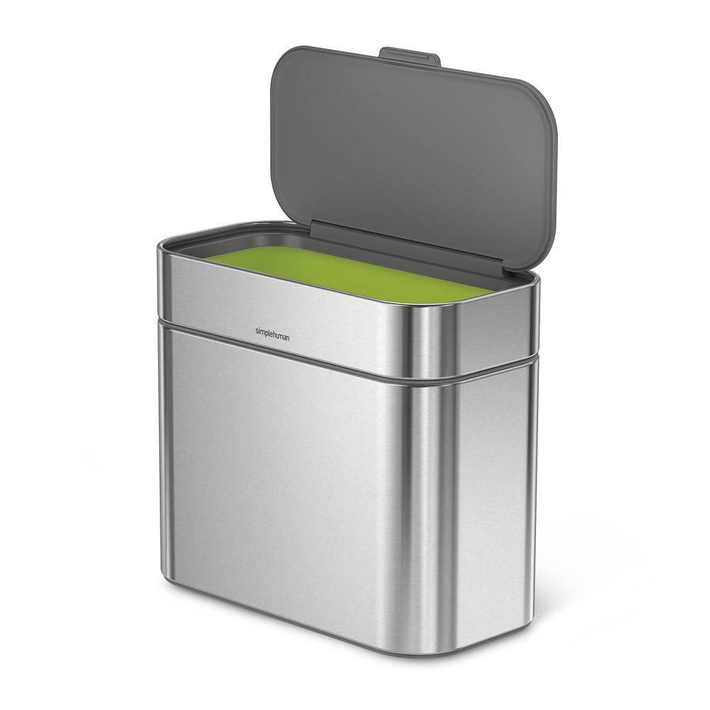 Simplehuman 4 Liter Compost Caddy, Brushed Stainless Steel