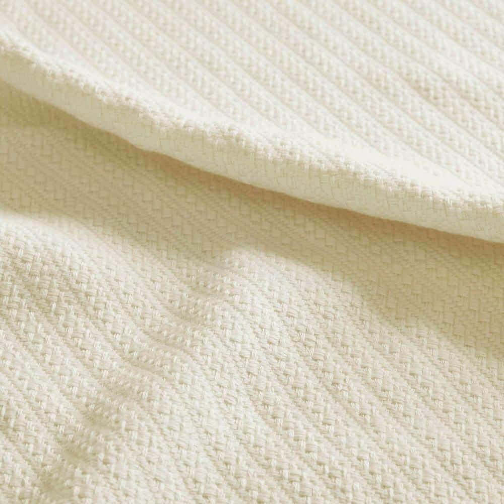 Bed Blanket Liquid Cotton King Ivory