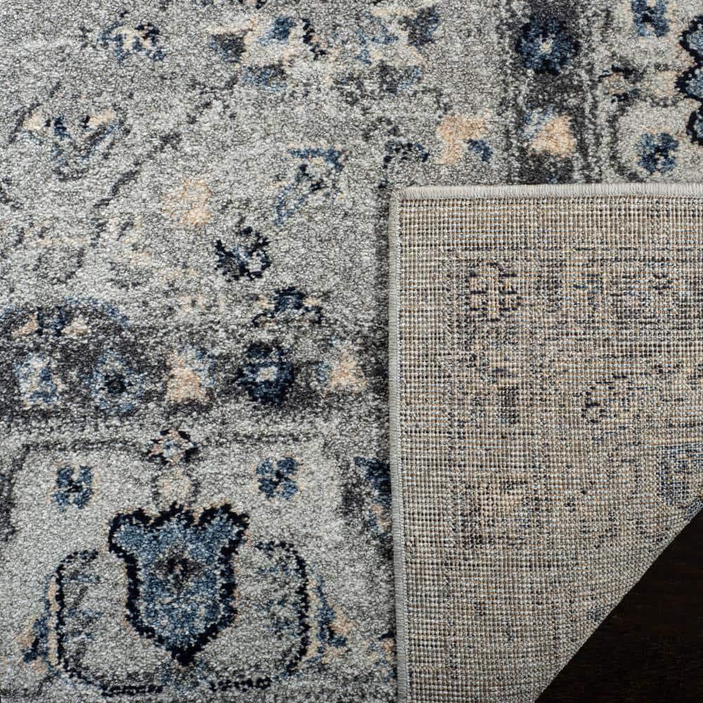 Charleston CHL413 Loomed Indoor Area Rug - Grey/Dark Grey - 9'x12' - Safavieh