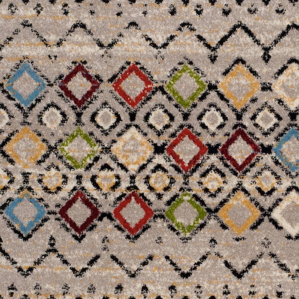 Amsterdam AMS108 Power Loomed Indoor Area Rug - Light Grey/Multi - 4'x6' - Safavieh