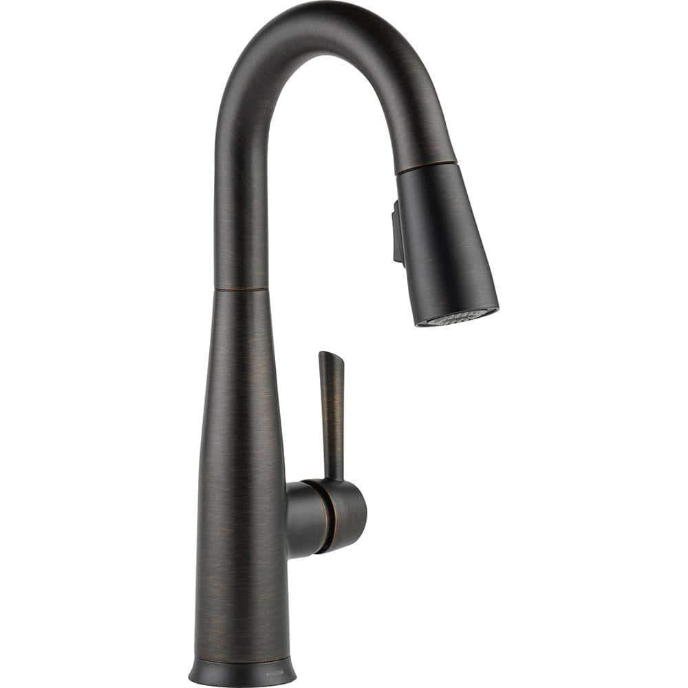 Essa Pull Down Sprayer Bar Faucet, Single Handle Prep Sink Faucet