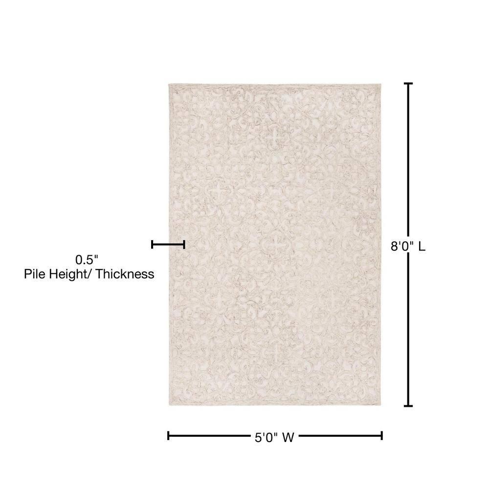 Sarina Trace Hand Tufted Wool And Cotton With Latex Abstract Rug