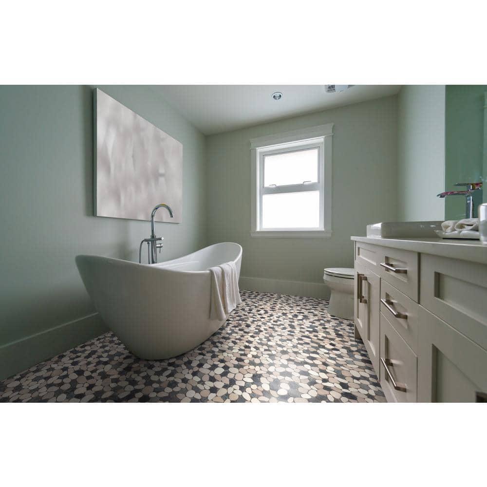 Sliced Pebble Mosaic Wall & Floor Tile