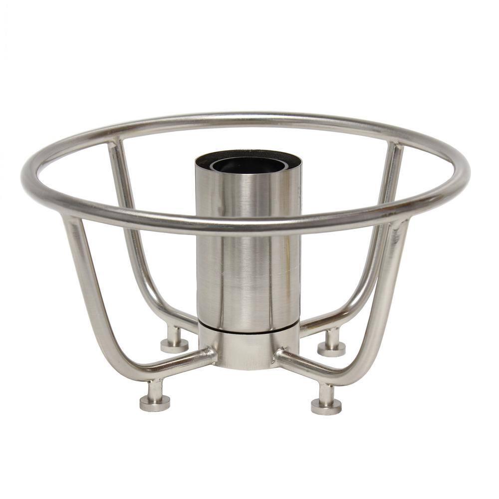 Old World Globe Glass Table Lamp Silver - Lalia Home: Brushed Nickel, No Assembly Required, UL Listed