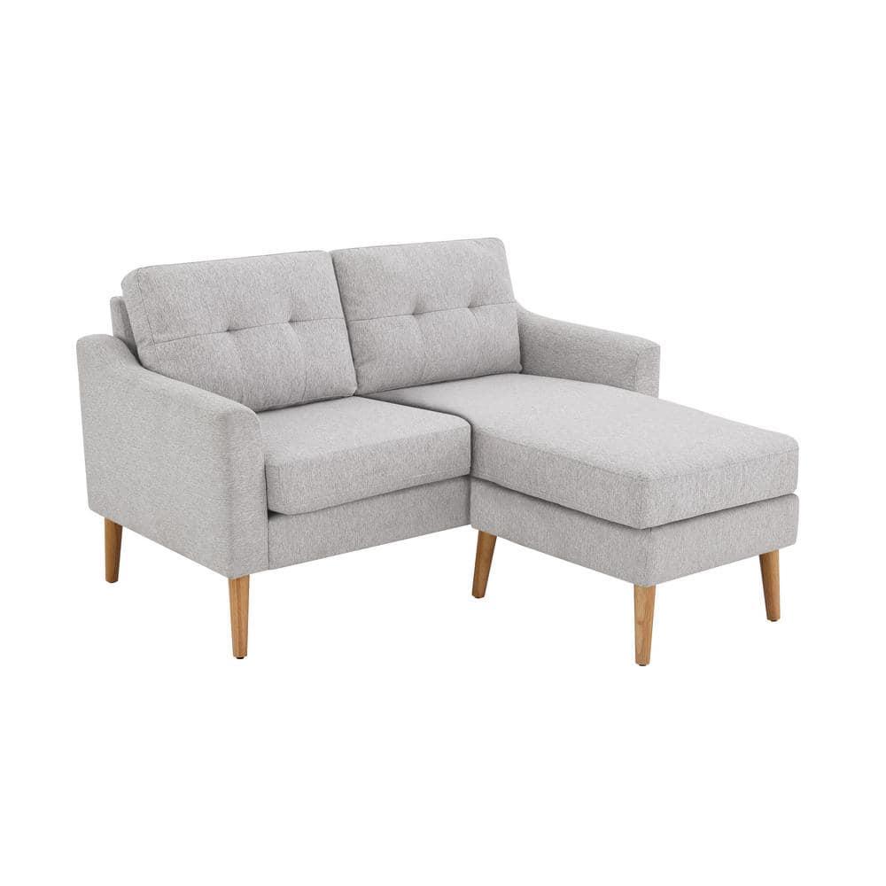 Serta Bellamy 2 in 1 Convertible Loveseat Chaise and Ottoman