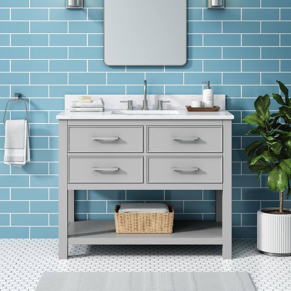 Avanity Brooks-V42 Brooks 42" Single Free Standing Wood Vanity Cabinet Only - Grey