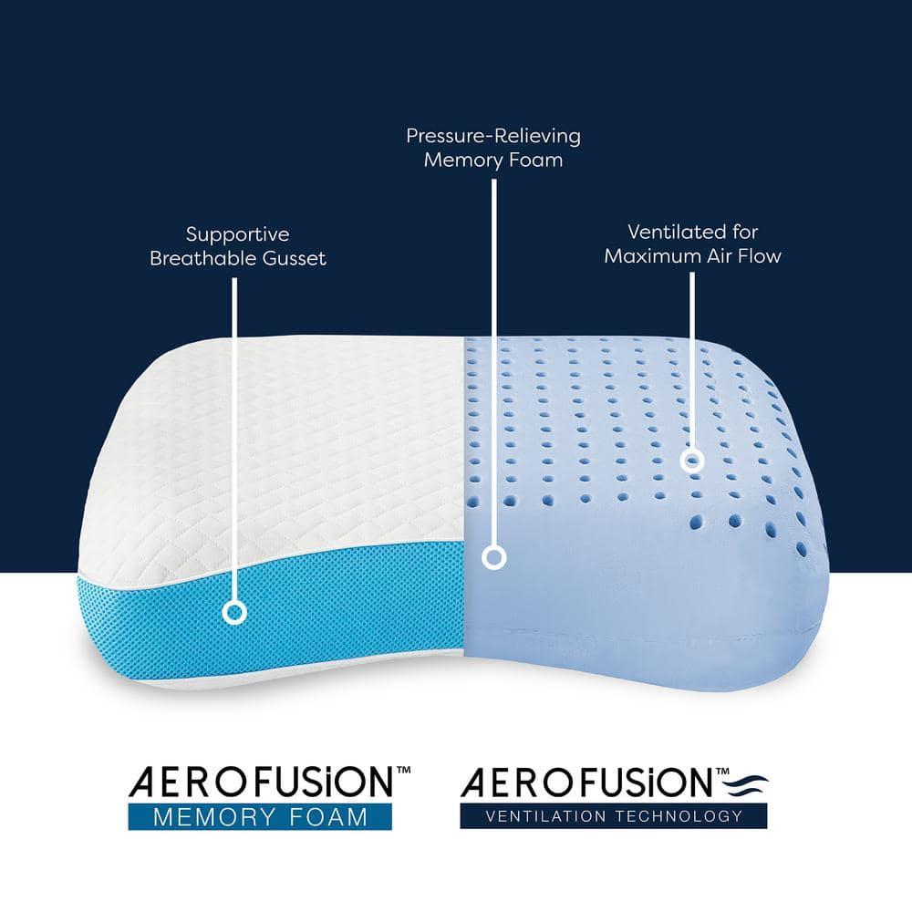 BodiPEDIC Side and Back Sleeper Gel-Infused Memory Foam Pillow