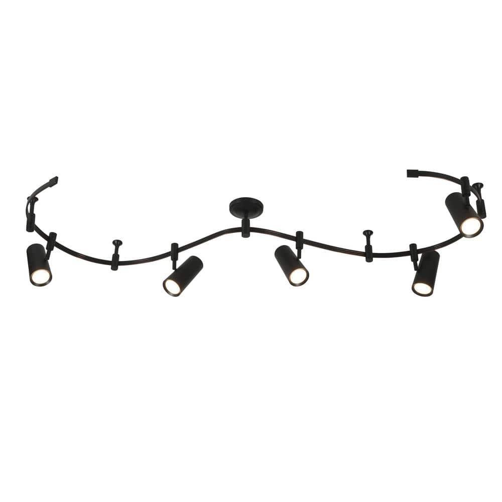 Ellipse 5-Light LED Flex Track - Black