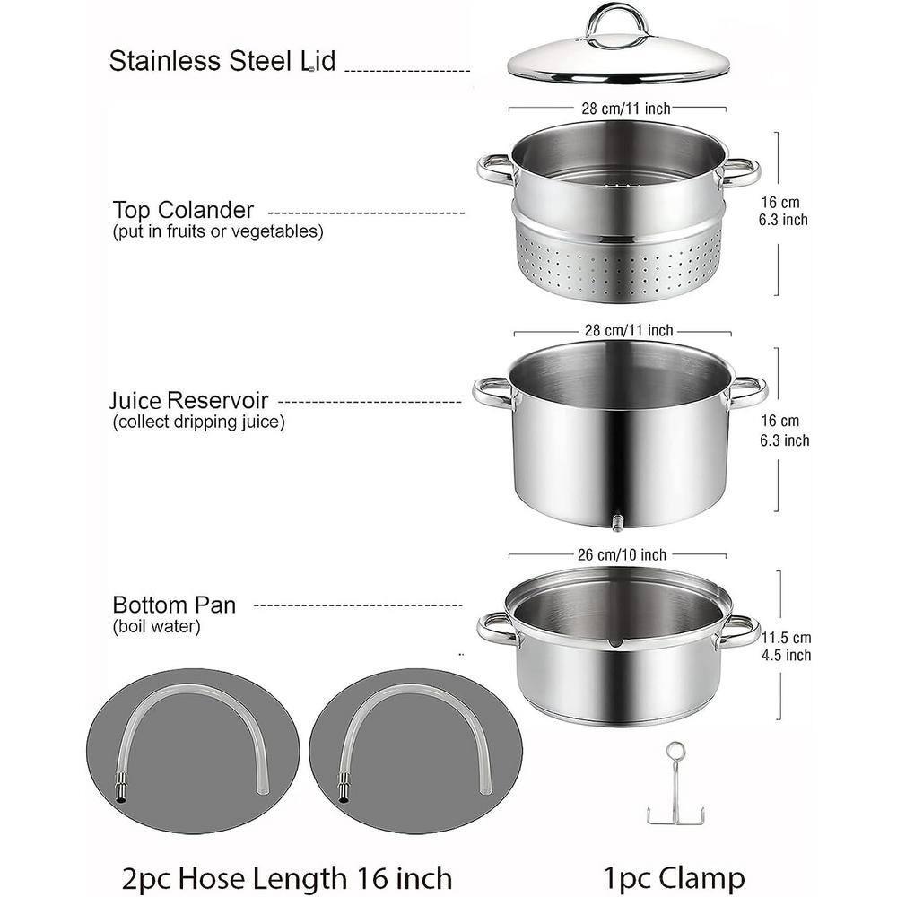 Cook N Home Cook N Home Canning Juice Steamer Extractor Multi-Pot