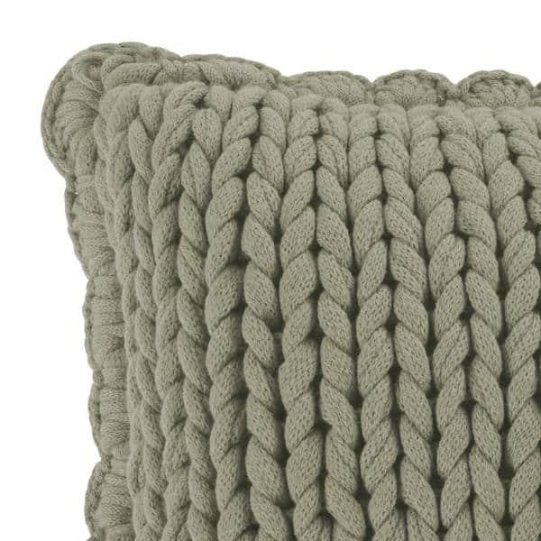 Your Lifestyle by Donna Sharp Chunky Knitted Decorative Pillow Sage