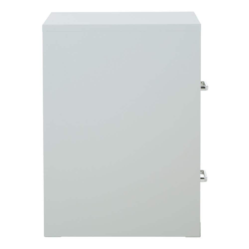 2 Drawer Locking Metal File Cabinet in Gray