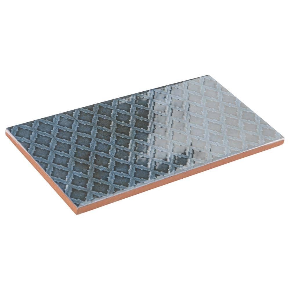 Merola Tile Camden 4" x 8" Ceramic Patterned Subway Wall Tile