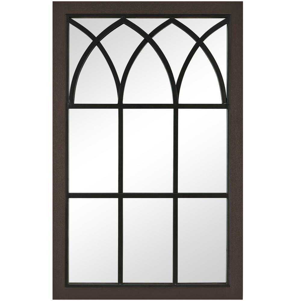 FirsTime & Co. Dark Brown Grandview Arch Wall Mirror, Farmhouse, Rectangular, 23.6 x 1.25 x 37.4 in