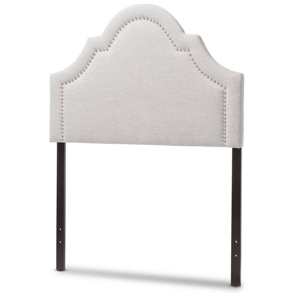 Baxton Studio Queen Rita Modern And Contemporary Fabric Upholstered Headboard Grayish Beige: Wood Composite Frame, Polyester Fill