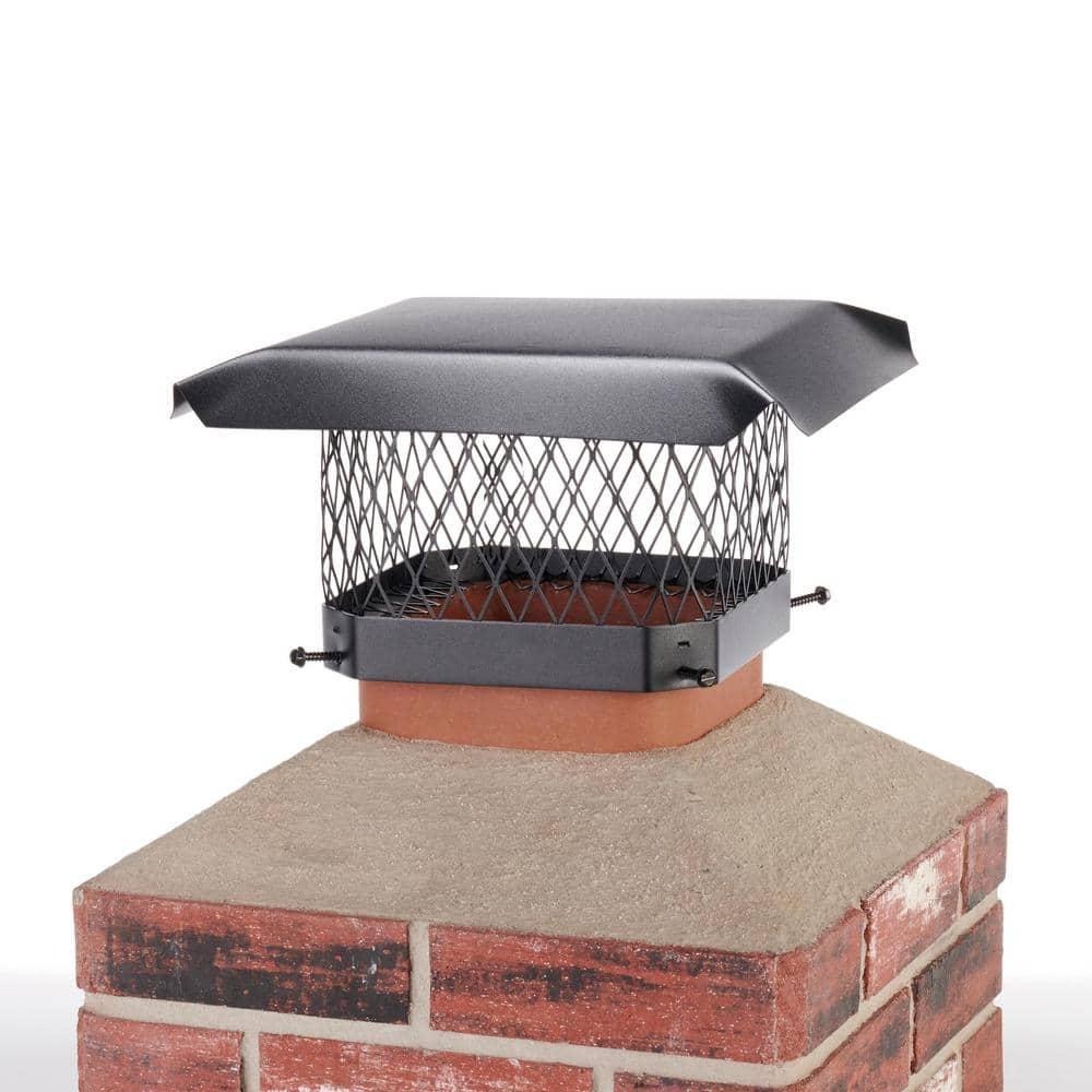 Shelter SC99 Single-Flue Black Galvanized-Steel Chimney Cap (9" x 9")