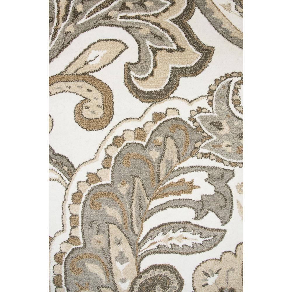 Alora Decor Makalu 5' x 8' Paisley Beige/Natural Hand-Tufted Area Rug