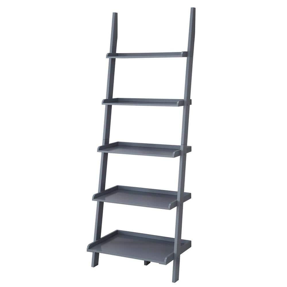 Convenience Concepts American Heritage Bookshelf Ladder, Gray