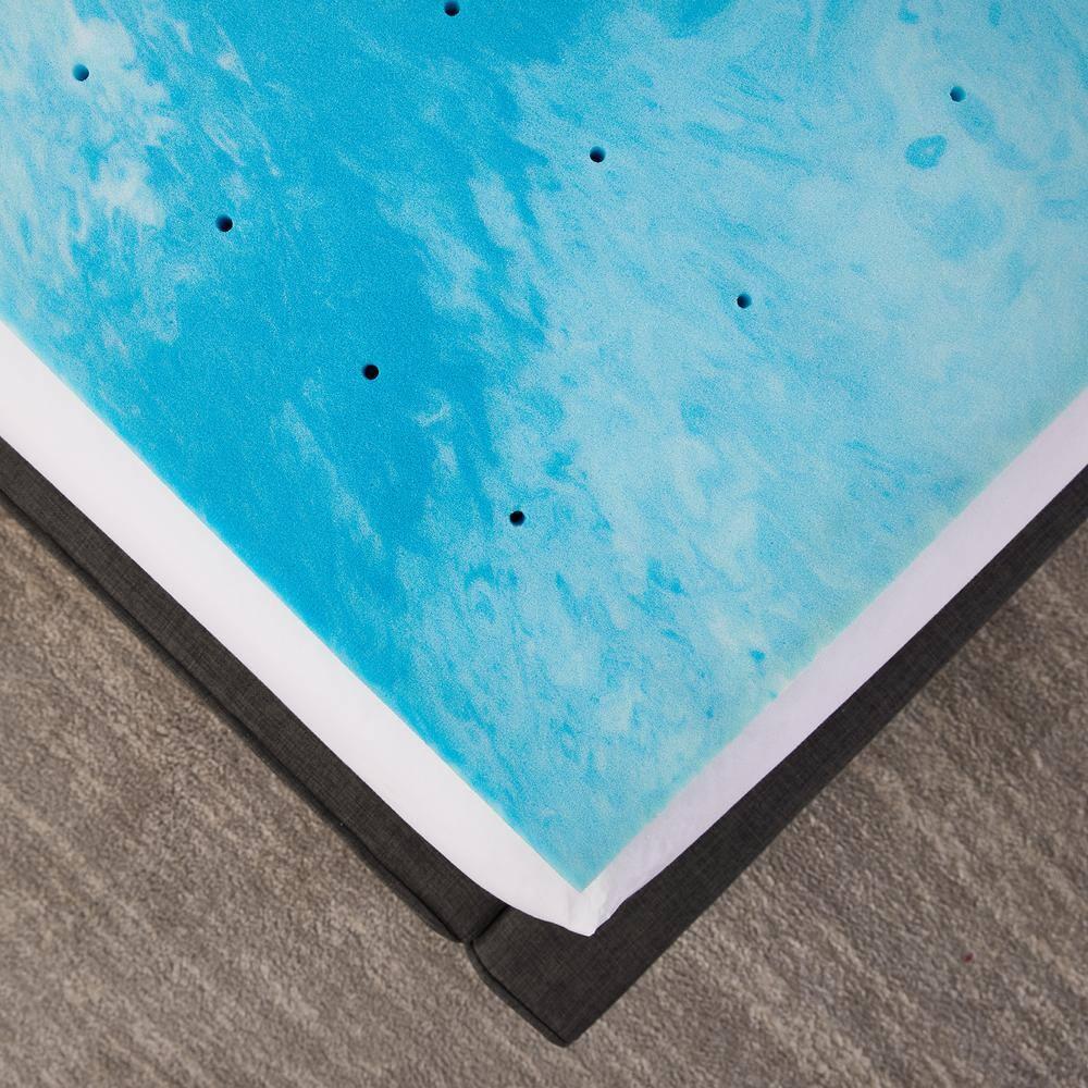 BodiPEDIC 3" Gel Swirl Memory Foam Mattress Topper