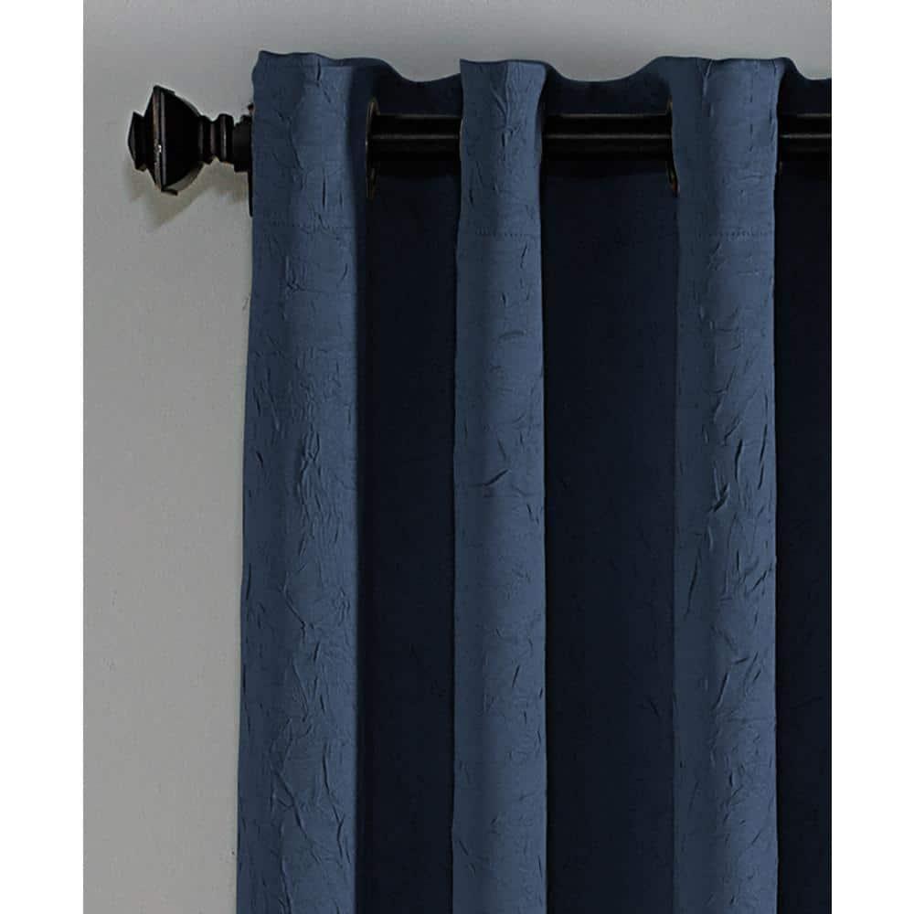 Curtainworks Lenox Grommet Curtain 63", Navy, Adult