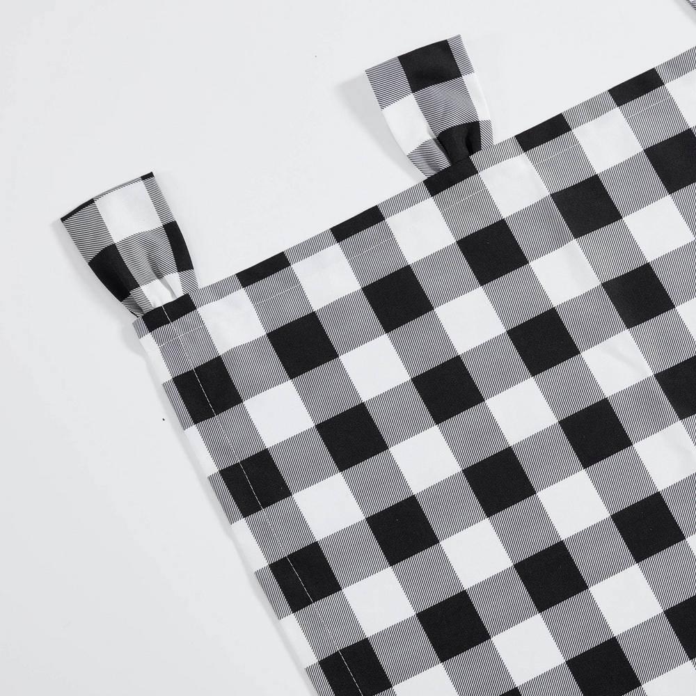 Eddie Bauer Mountain Plaid Black Tab Top Window Valance | Wayfair