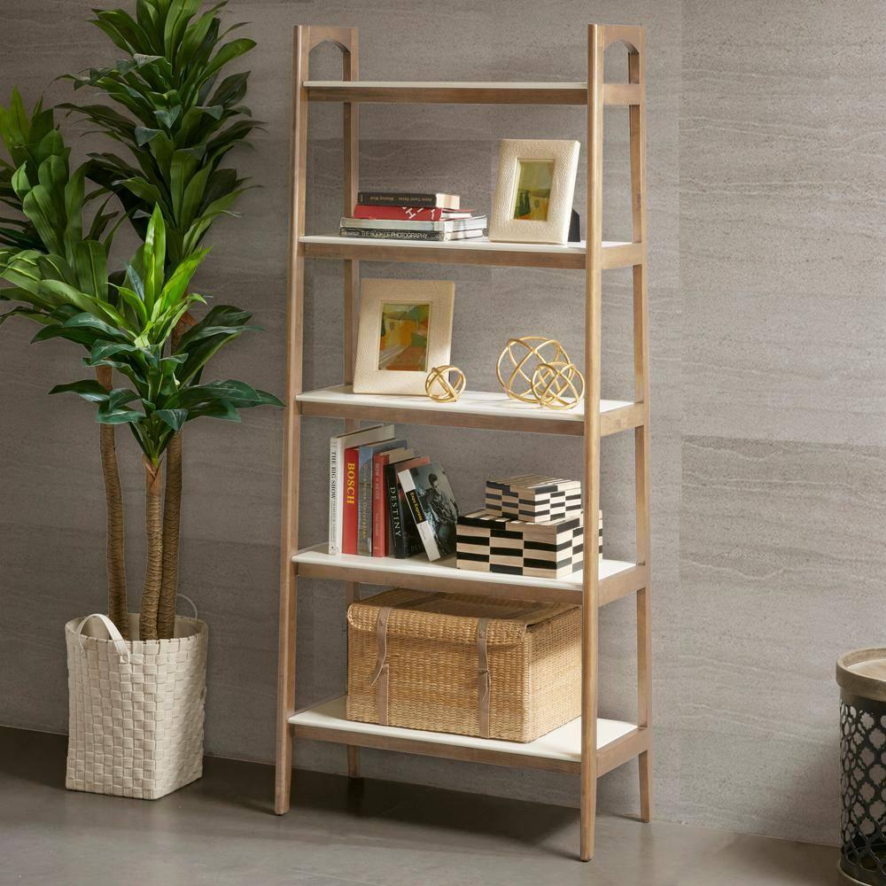 Soho Solid Wood Ladder Bookcase