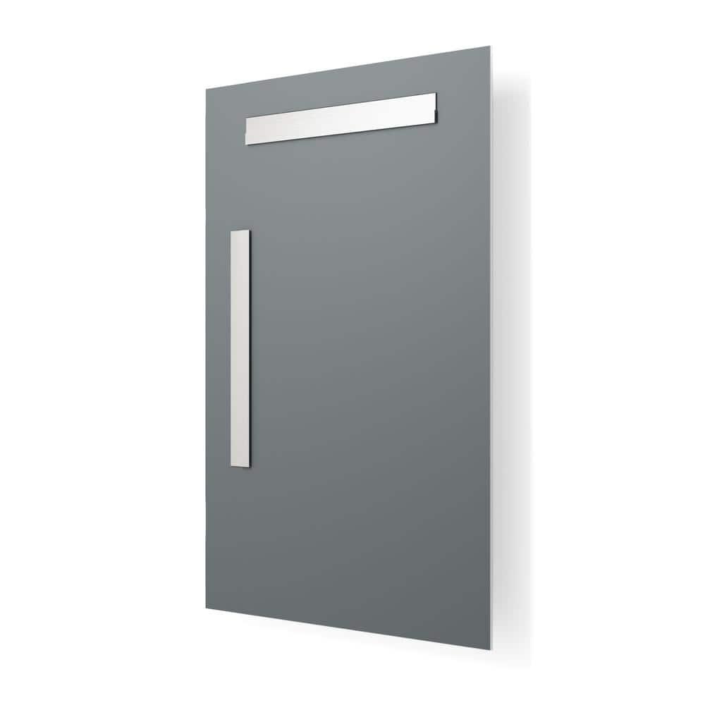 Frameless Beveled Edge 30" x 36" Rectangle Bathroom Wall Mirror Ultra-Flush Mounting