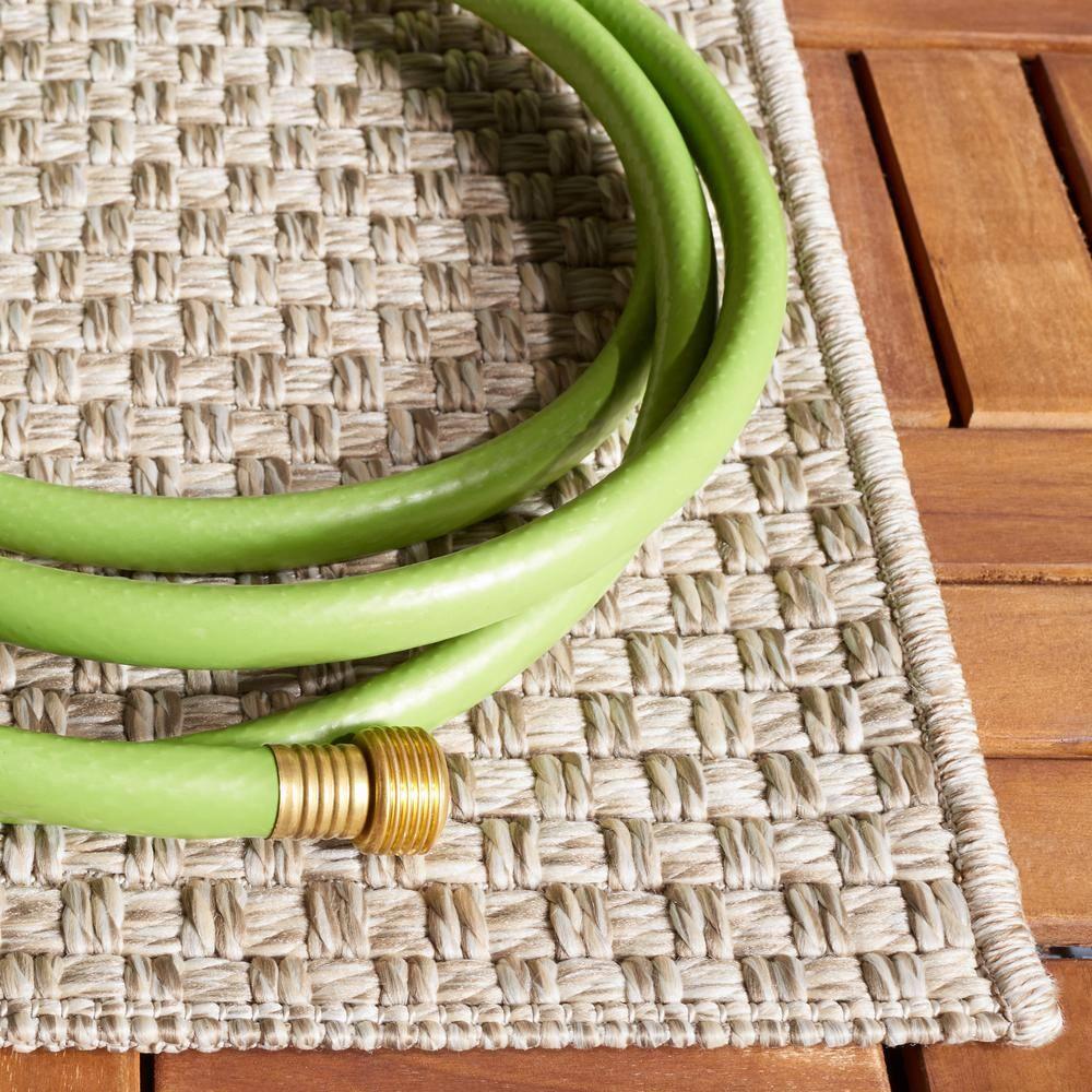 Sisal All-Weather SAW460 Power Loomed Indoor and Outdoor Area Rug - Beige - 4'x6' - Safavieh.