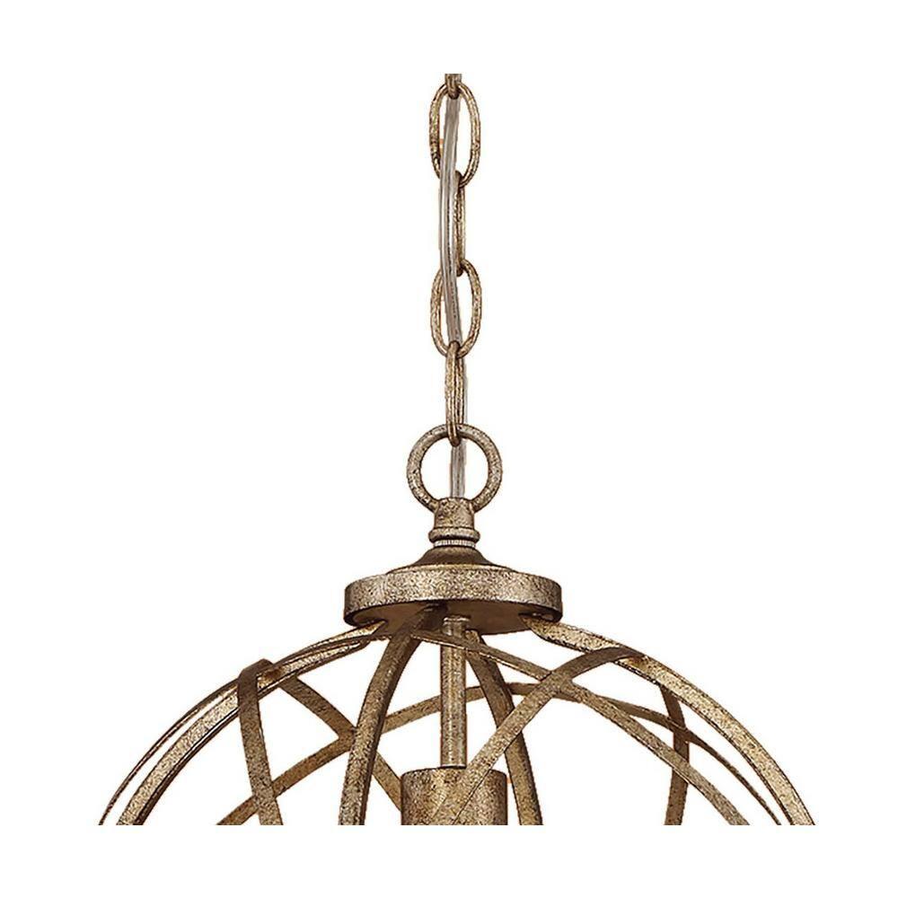 Millennium Lighting Lakewood Collection 1-Light Vintage Gold Sphere Pendant
