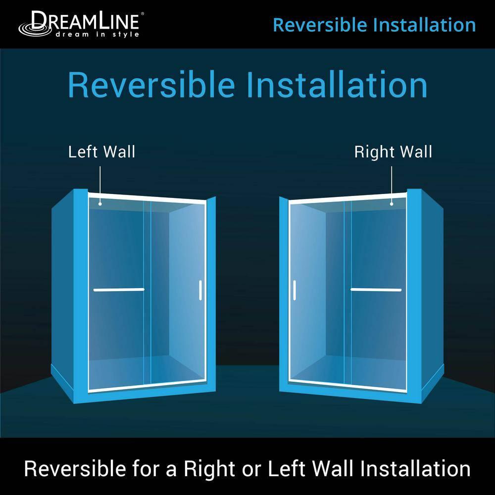 Infinity-Z 60" W x 74.75" H Framed Sliding Shower Kit