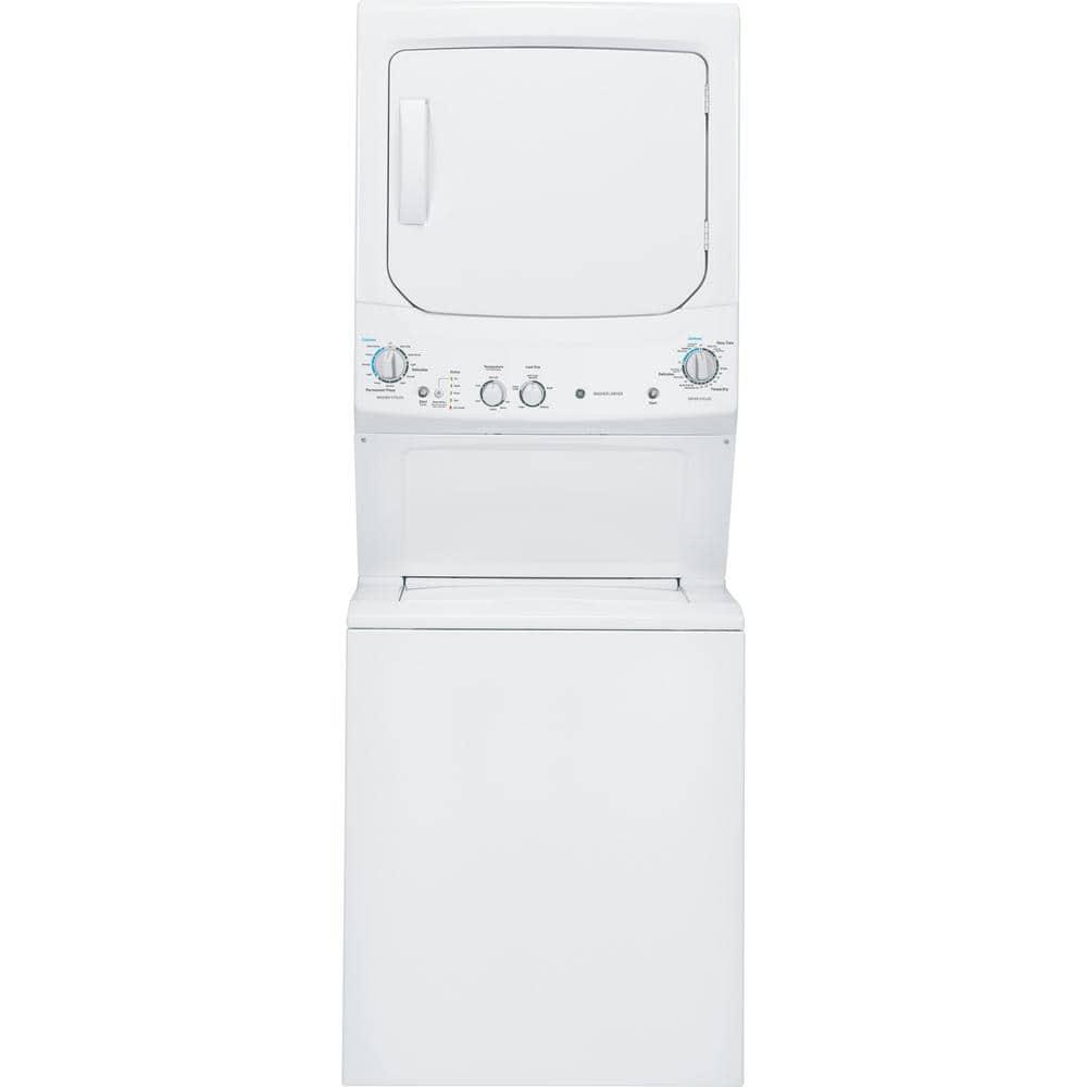 GE Appliances 3.8 cu. ft. Washer and 5.9 cu. ft. Electric Dryer Laundry Center GUD27ESSMWW
