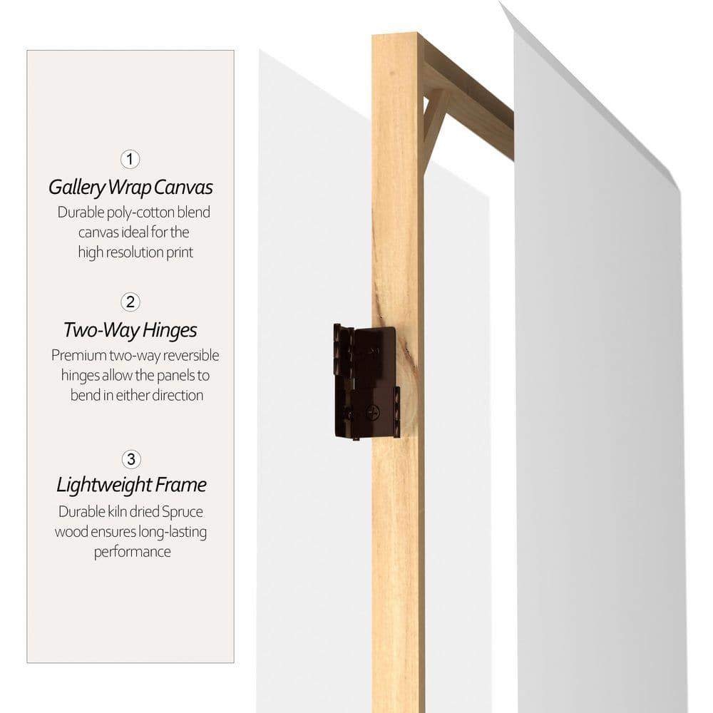 Oriental Furniture 6 ft. Tall Do It Yourself Canvas Room Divider - 3 Panel
