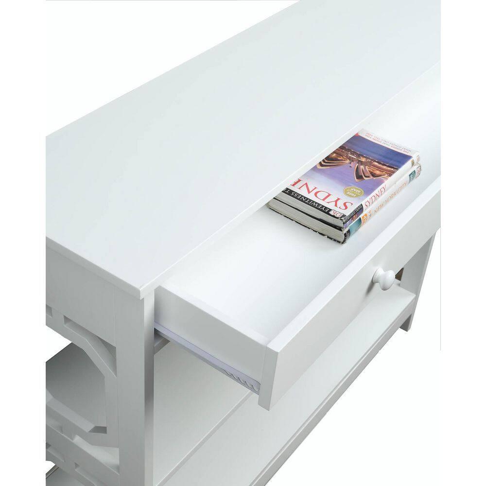 Omega 1 Drawer Console Table with Shelves