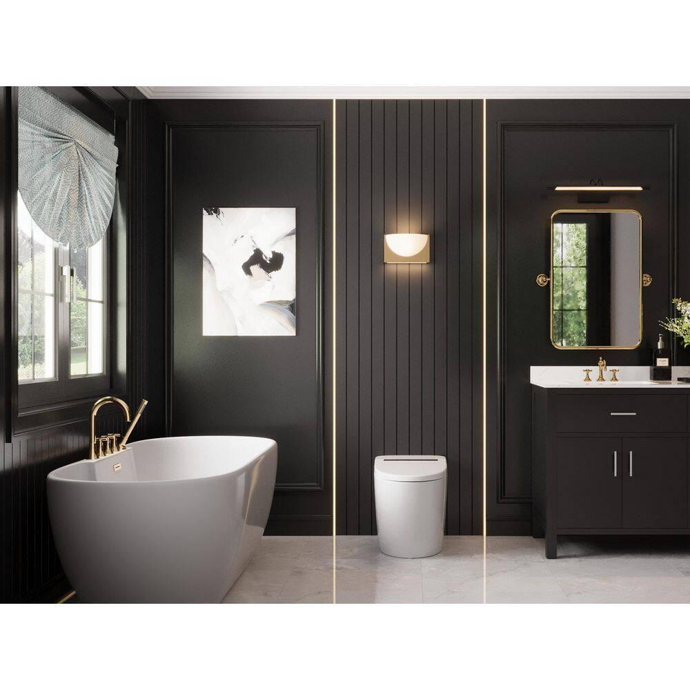 Deervalley Smart Bidet Toilet With LED Display,Auto Open & Close, Heated Seat, Warm Water, Remote Control, Premium