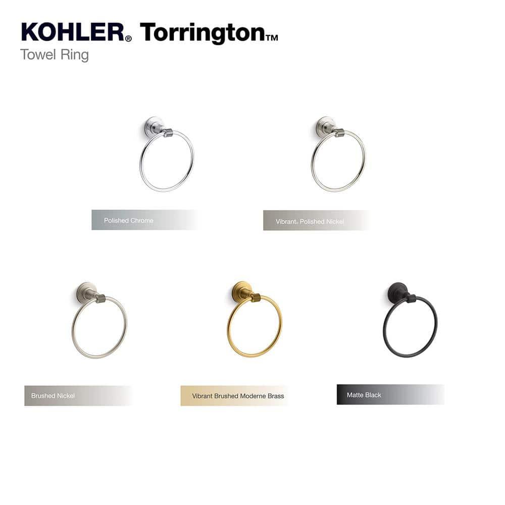 Torrington Wall Mounted Towel Ring in Polished Chrome