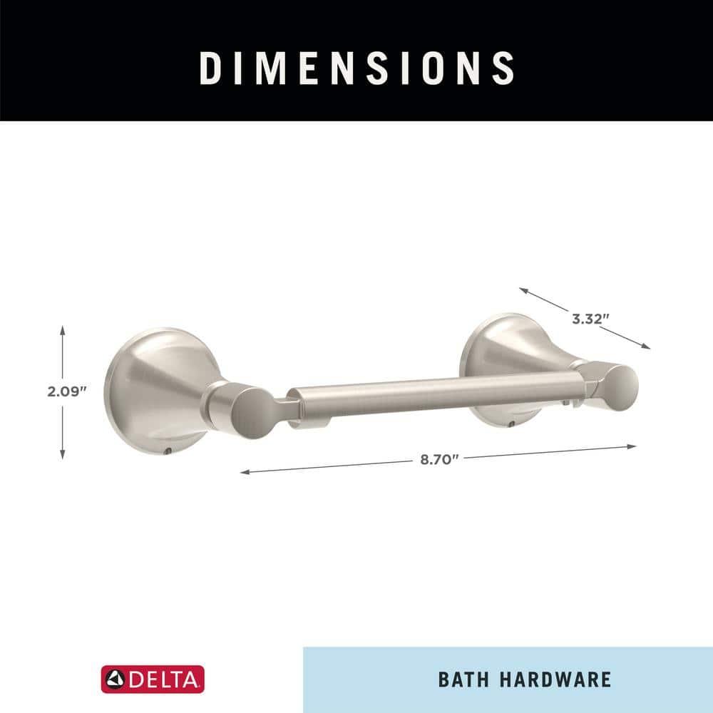 Linden™ Wall Mount Pivot Arm Toilet Paper Holder Bath Hardware Accessory