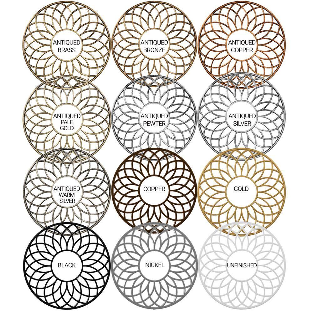 18"W x 9"H x 4 3/4"ID x 1/2"P Chrysler Architectural Grade PVC Pierced Ceiling Medallion