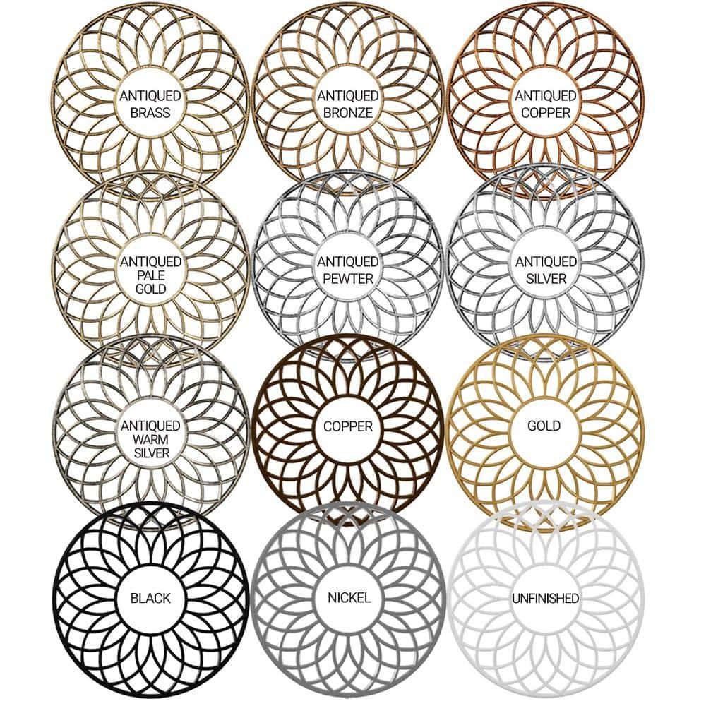 34"OD x 13"ID x 1"P Reims Architectural Grade PVC Pierced Ceiling Medallion