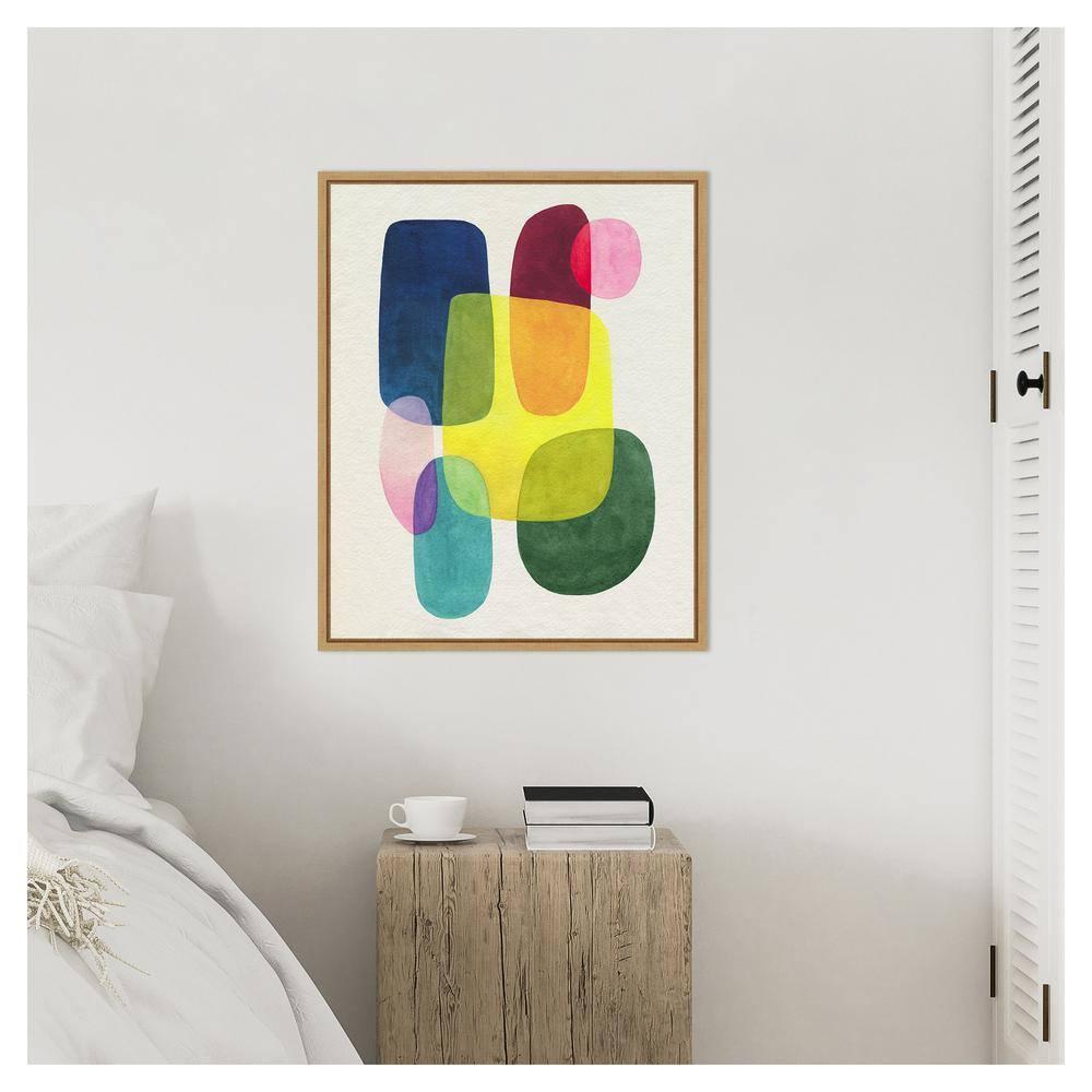 Amanti Art 23"x28" Sunlit Spectrum II by Grace Popp Framed Canvas Wall Art Print