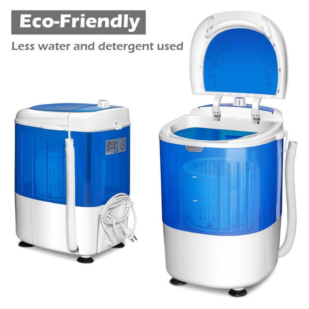 Costway 5.5lbs Portable Mini Compact Washing Machine Electric Laundry Spin Washer Dryer Blue