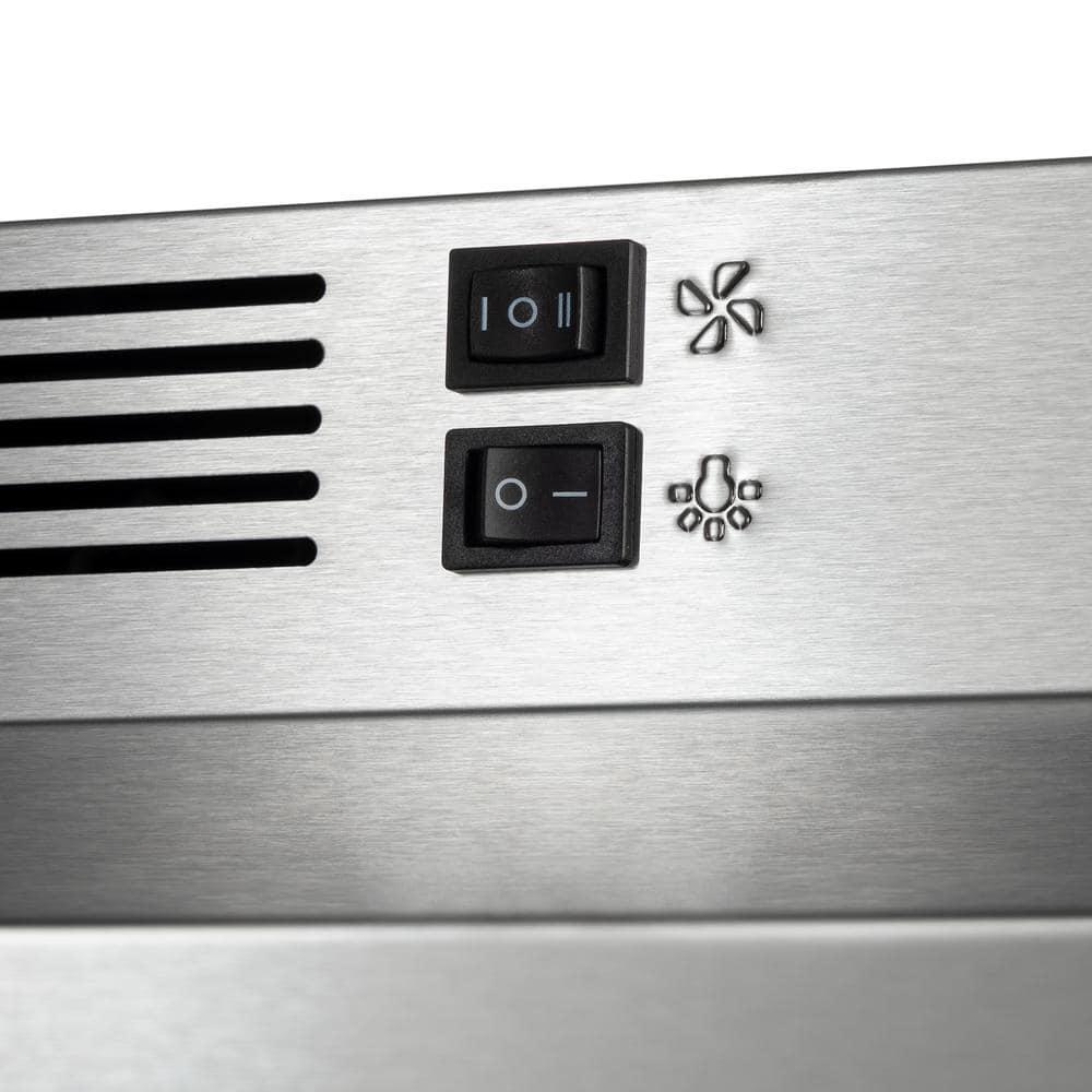 30-in Convertible Under Cabinet Range Hood 176CFM with Charcoal Filter in Stainless Steel