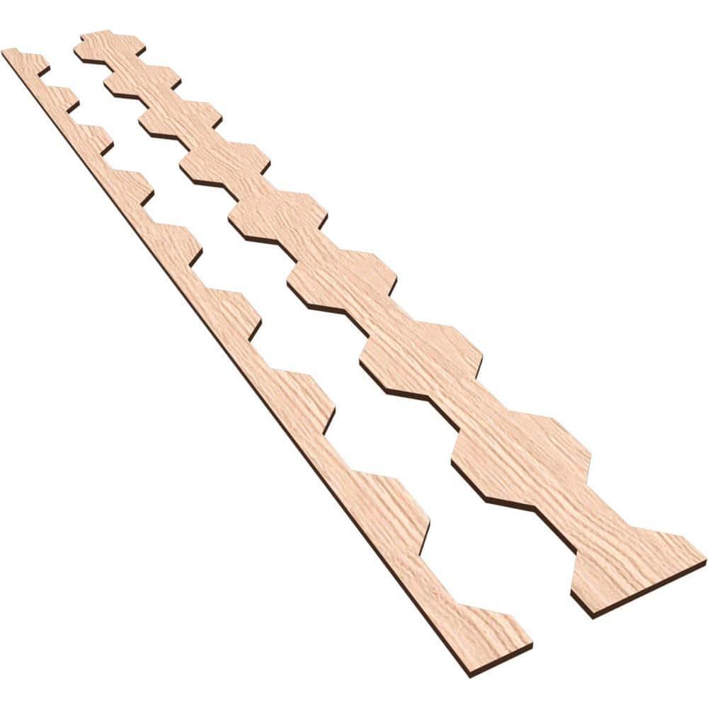 Pontiac Adjustable Wood Decorative Slat Wall Panel Kit