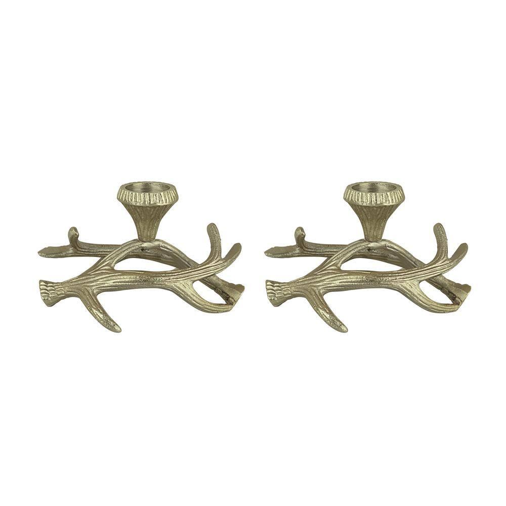 Aspen Creative Corporation 4.75'' H Aluminum Tabletop Votive Holder (Set of 2)