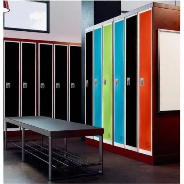 AdirOffice 12'' Wide Steel 1-Tier School and Gym Locker (Set of 4)