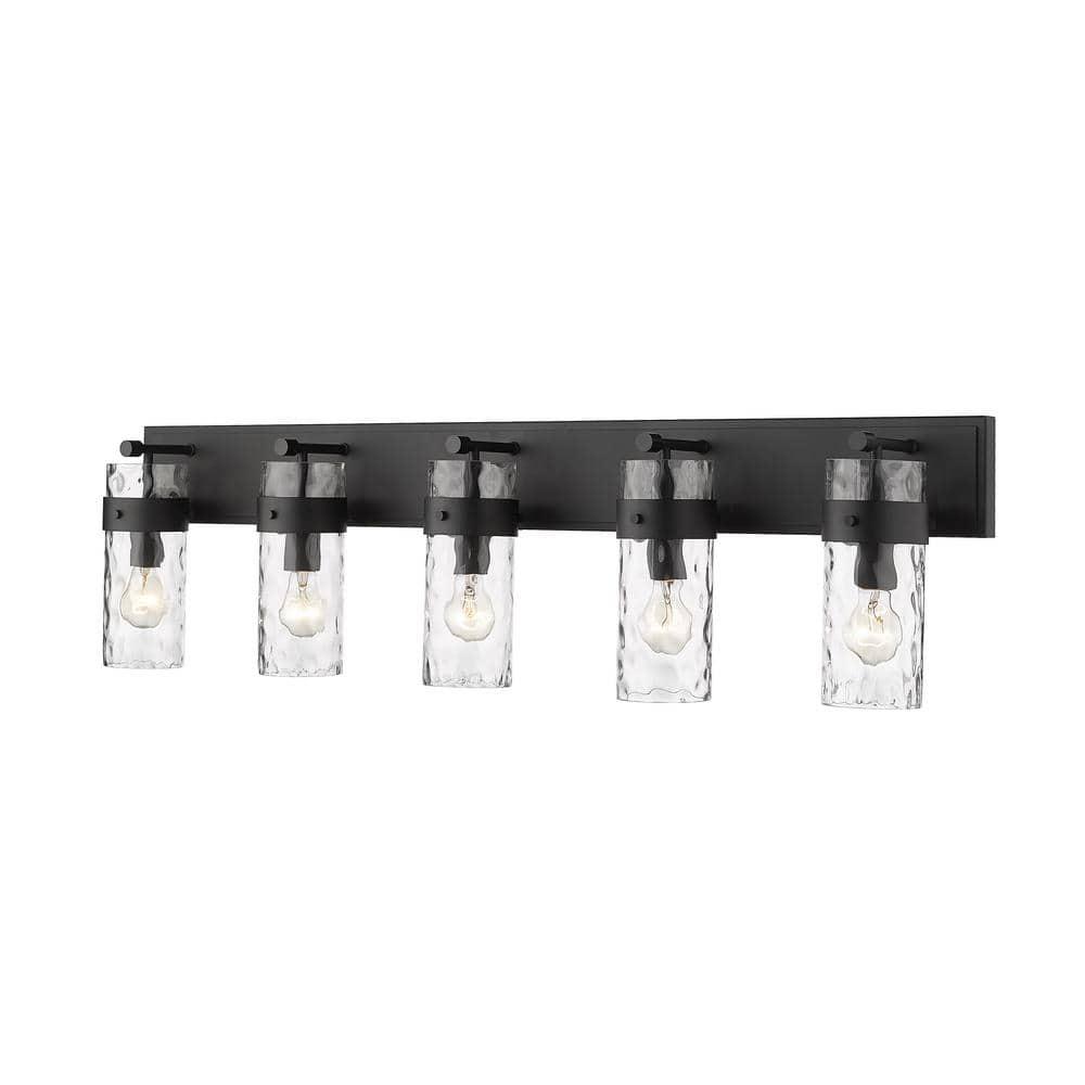 Z-Lite Fontaine 5 - Light Vanity in  Matte Black