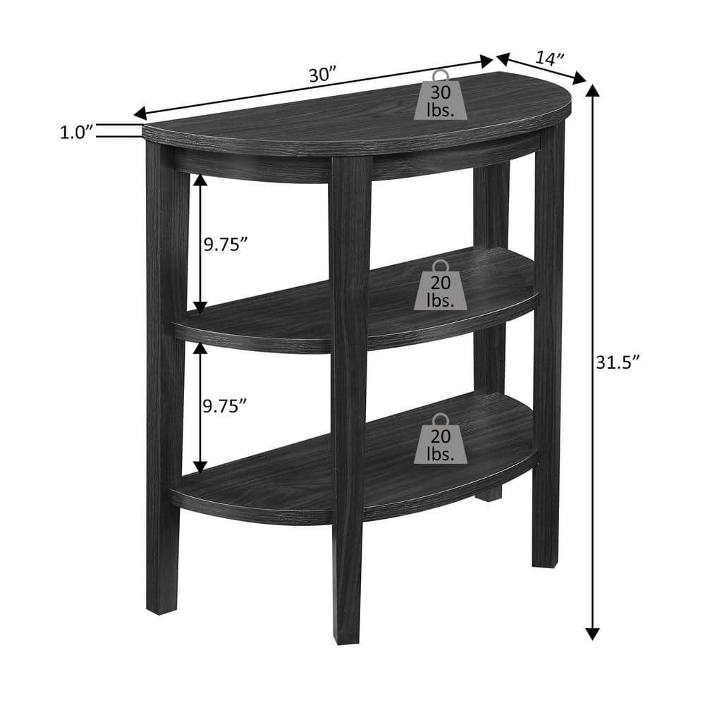 Convenience Concepts Newport 3-Shelf Console