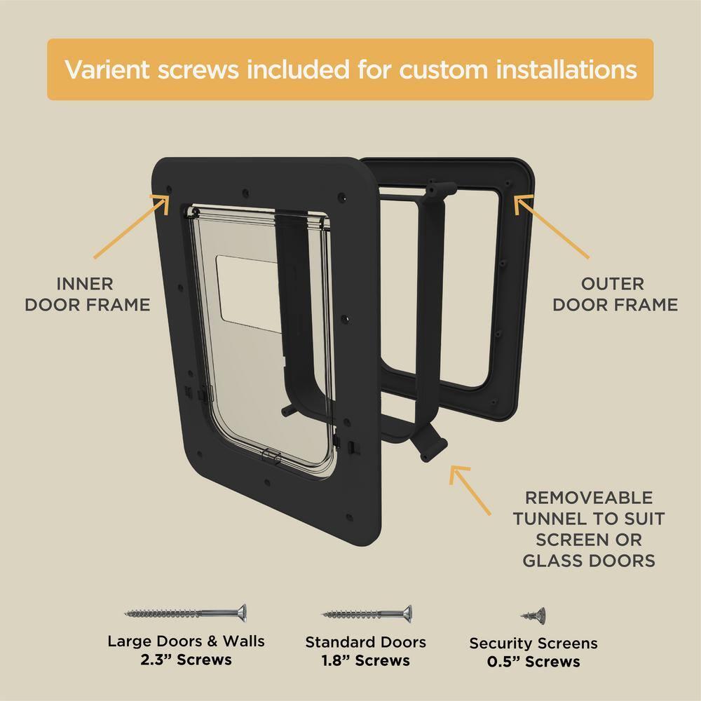 Hakuna Pets 10.31'' W x 13.19'' H Plastic Pet Door