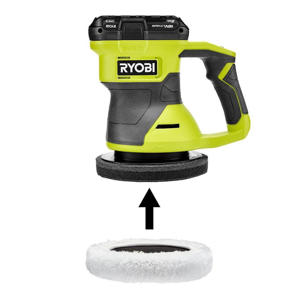 RYOBI ONE+ 18V Cordless 6 in. Two Speed Random Orbit Buffer (Tool Only), PCL460B