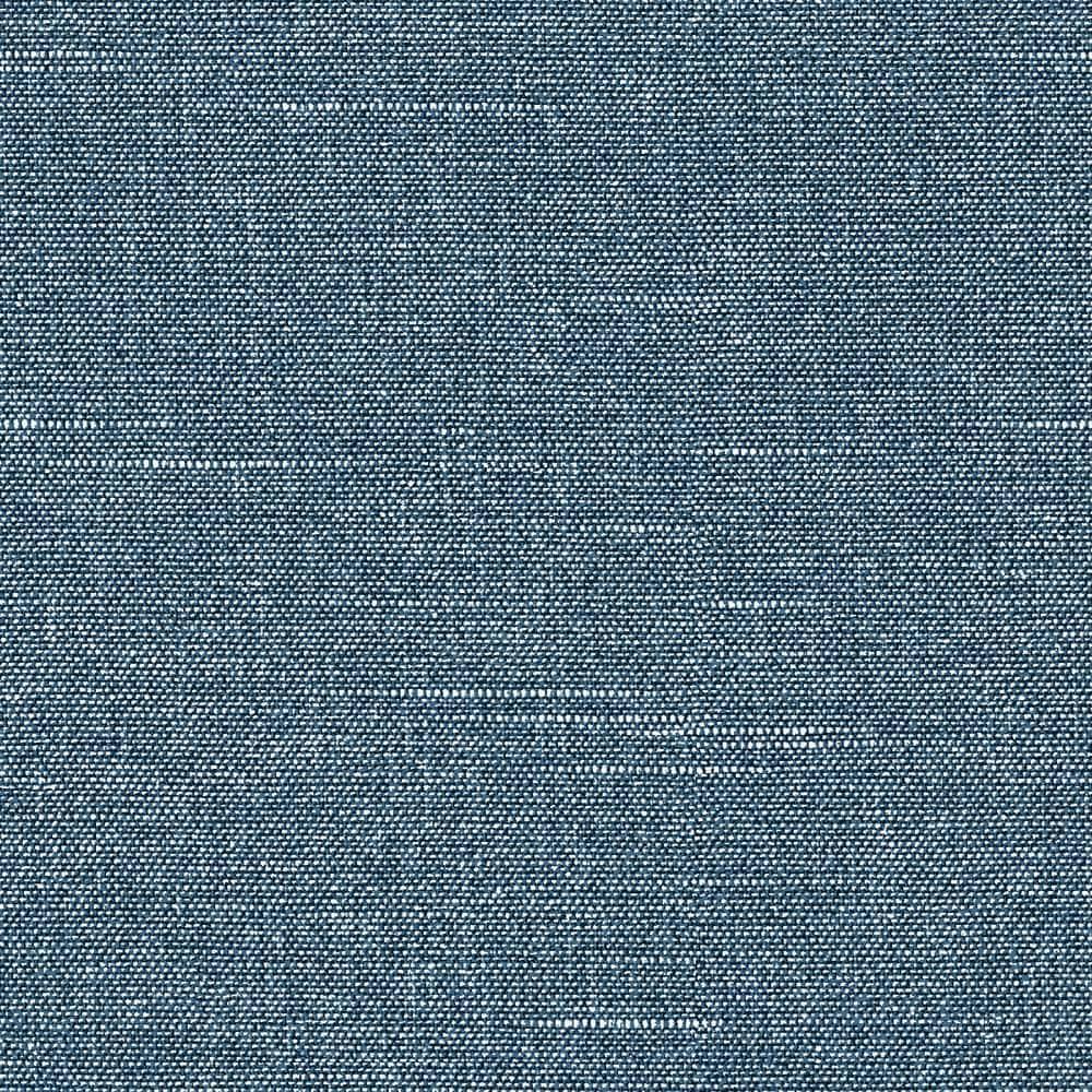 Jordan Manufacturing 17" x 19" Tory Denim Blue Crosshatch Rectangular Outdoor Chair Pad Seat Cushion with Ties